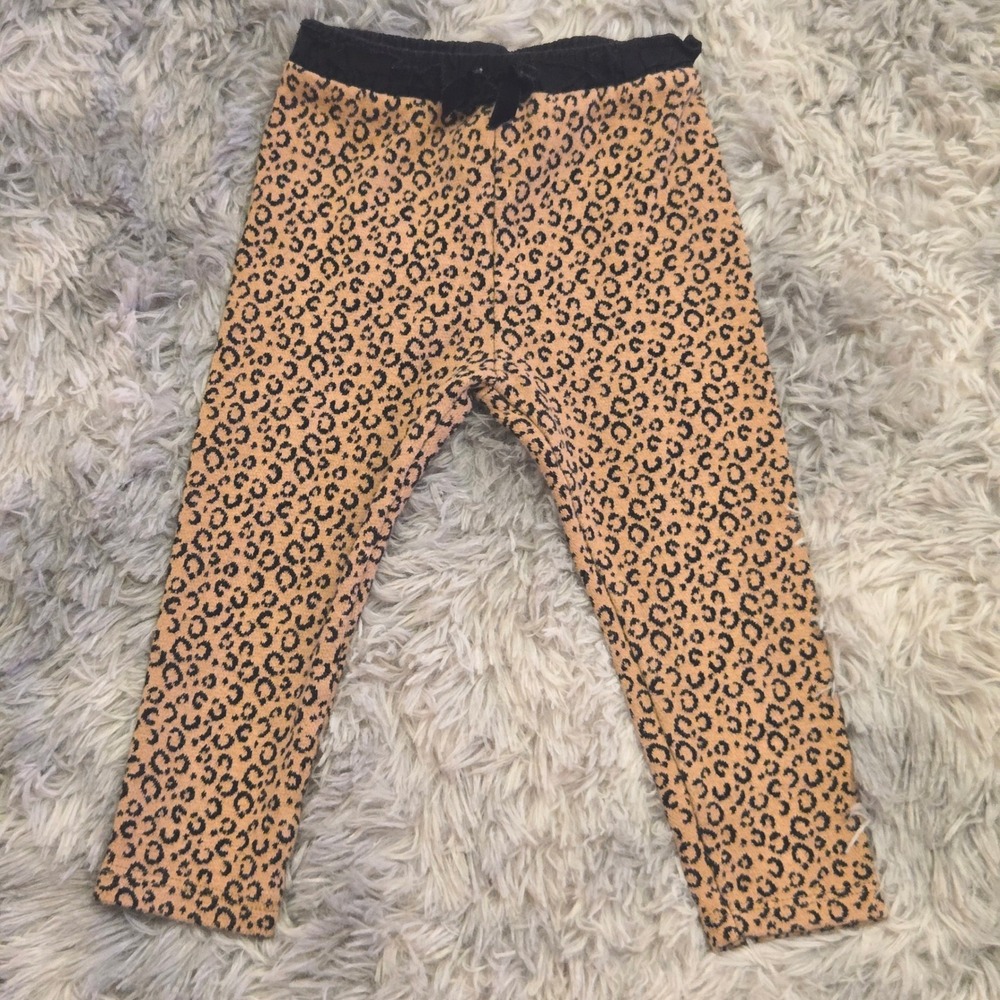 Zara Baby Girls Leopard Print‎ Top and Leggings Set 18-24 Months  100% Cotton - Picture 4 of 7